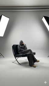 Ensemble Gris Essence  La douceur en mouvement