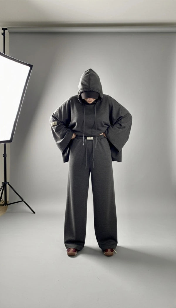 Ensemble Gris Essence  La douceur en mouvement