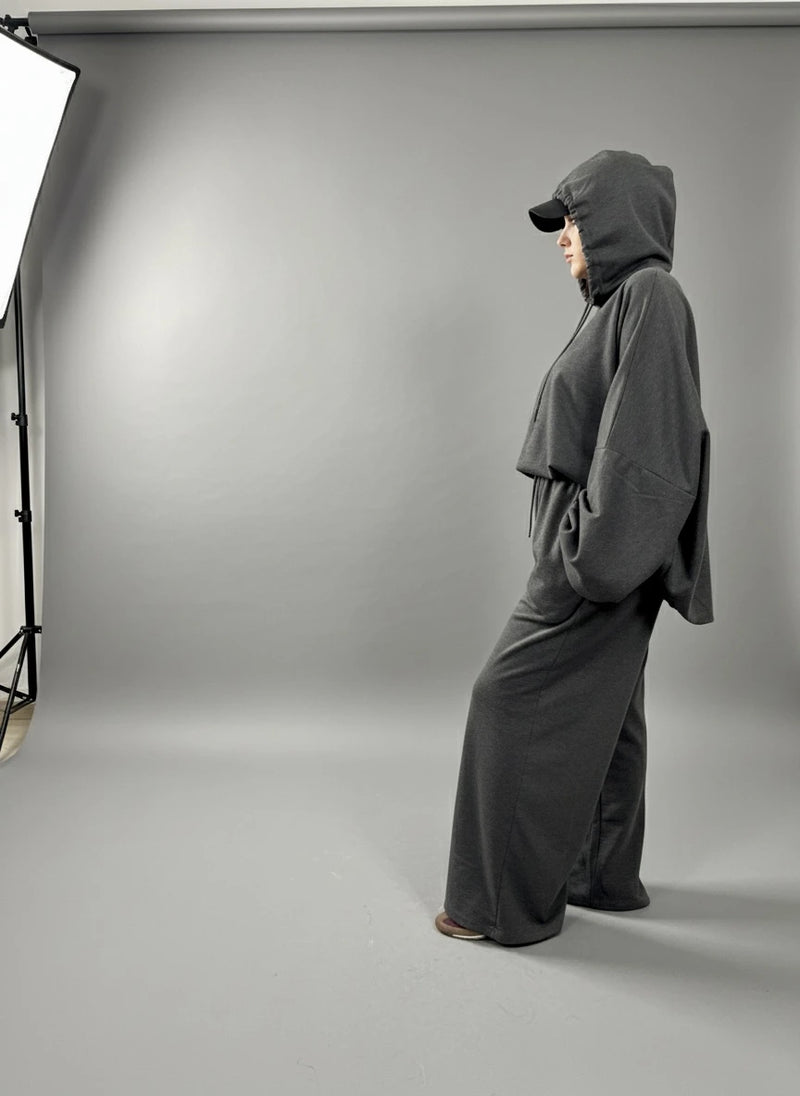 Ensemble Gris Essence  La douceur en mouvement