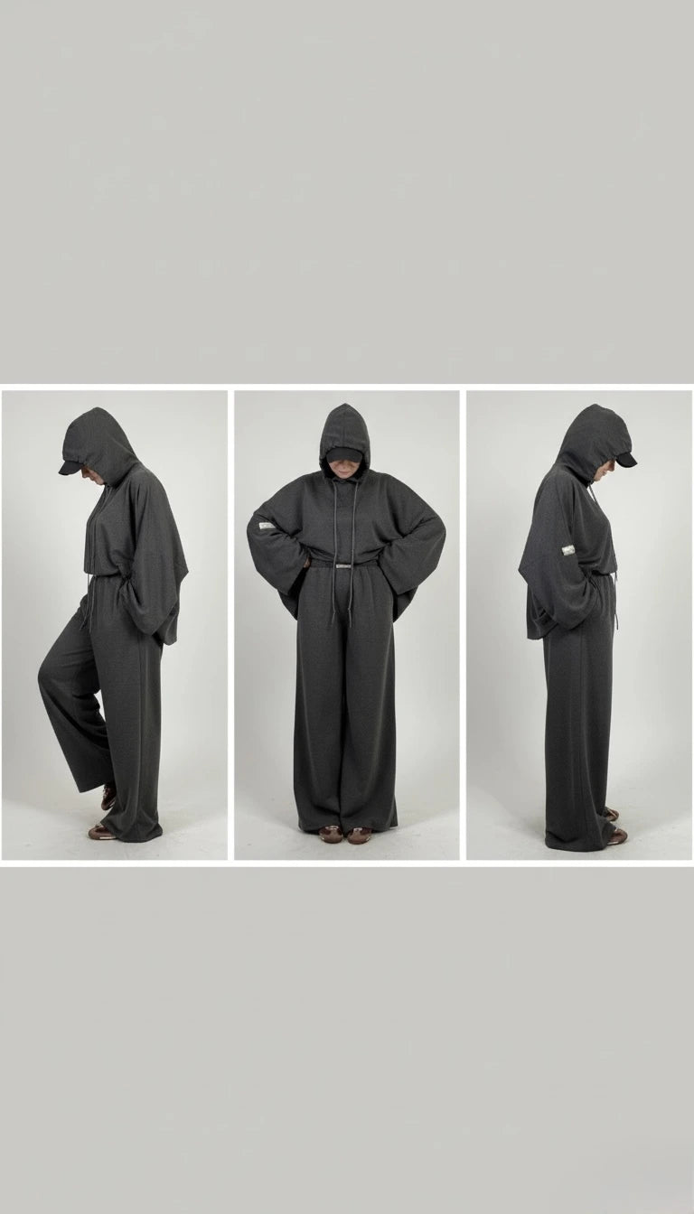 Ensemble Gris Essence  La douceur en mouvement